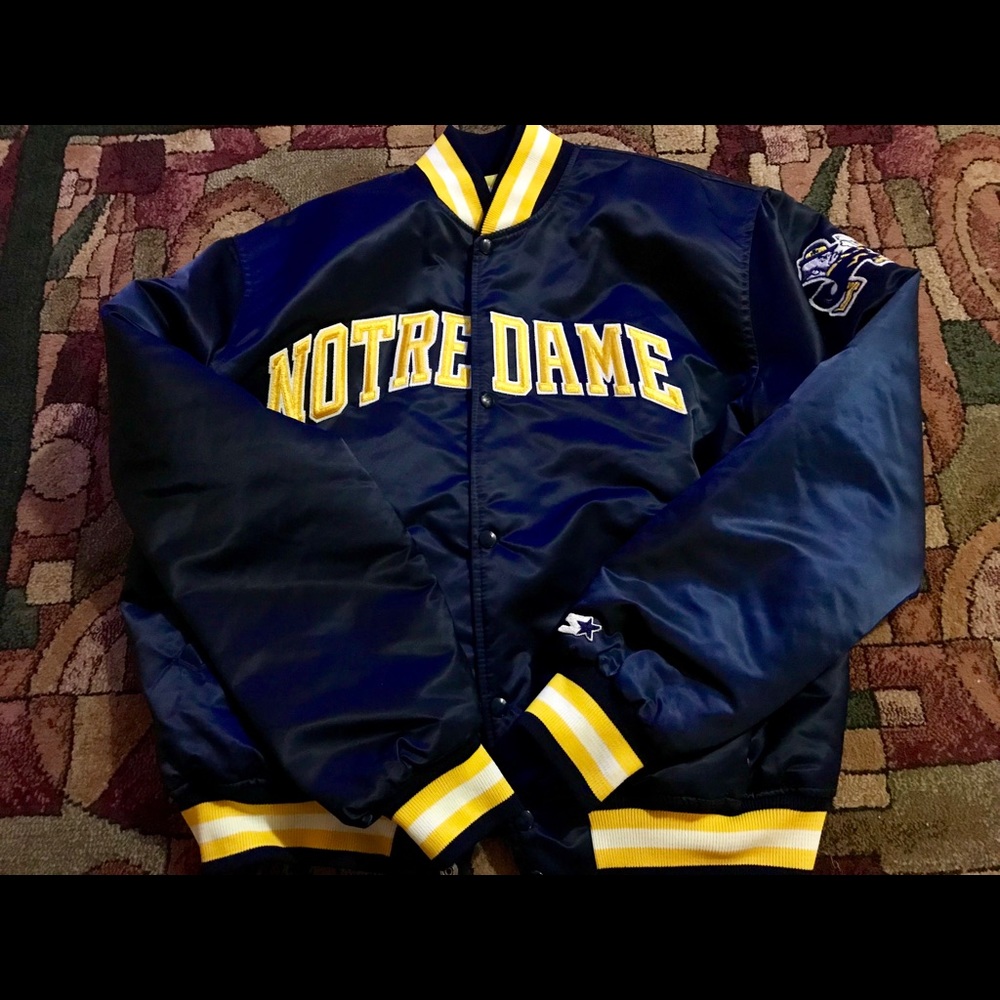 90’s STARTER NORTE DAME bomber jacket. USA made.